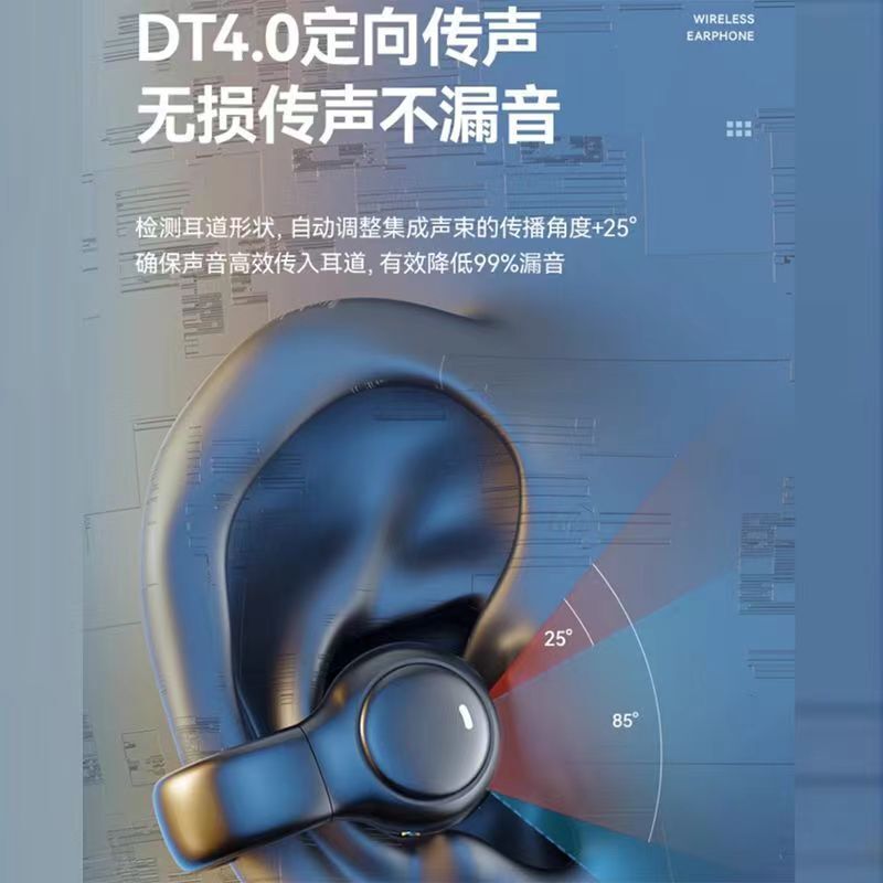 Беспроводные Bluetooth-наушники с костной проводимостью, клипсы на ухо, IPX5, до 8 часов работы