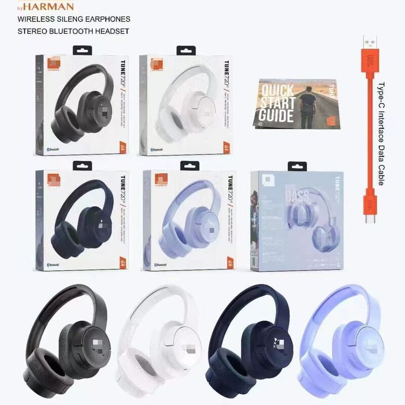 Накладные наушники TUNE 720BT с микрофоном для игр и увеличенным временем работы