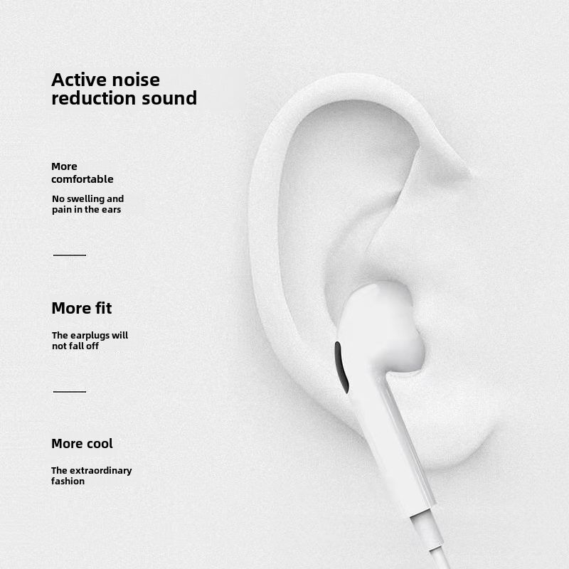 Проводные наушники-вкладыши 3-го поколения с микрофоном, для Apple и Huawei, USB-C