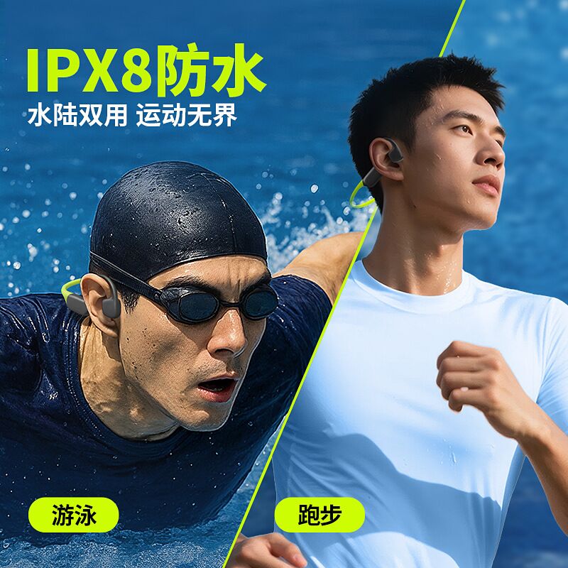 Наушники с костной проводимостью Ланстон AirSwim Neo для плавания, бега и велоспорта, Bluetooth 5.4