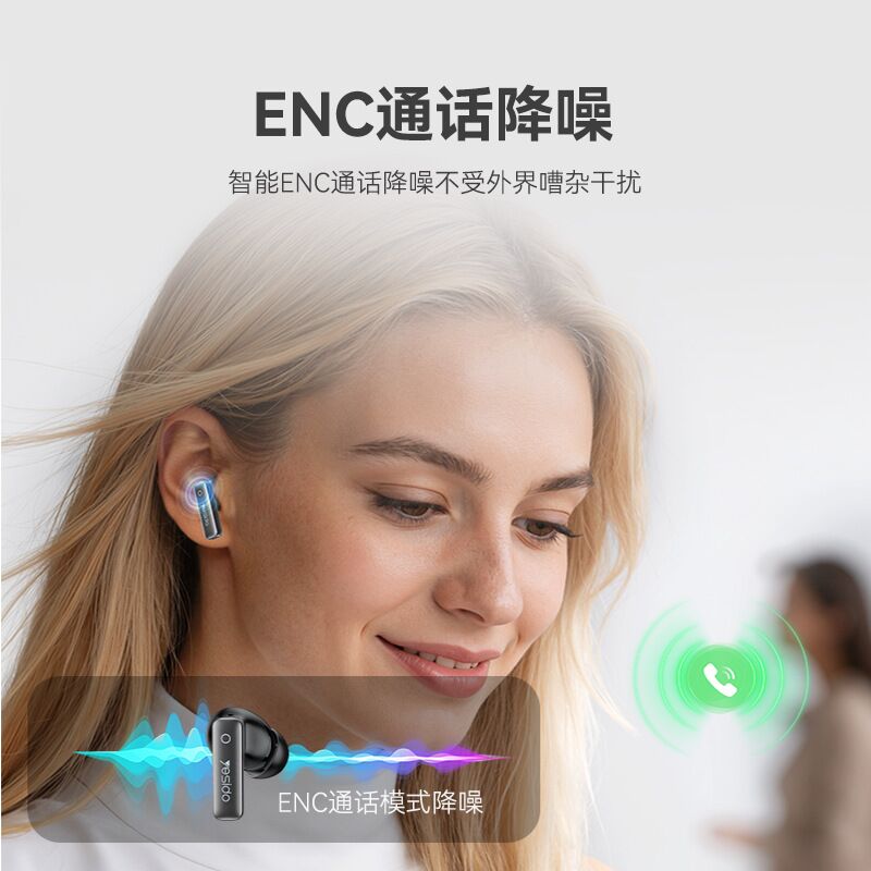 Беспроводные вкладыши yesido TWS43, ANC+ENC шумоподавление, Bluetooth 6.0