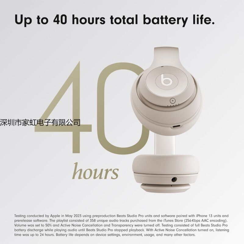 Накладные беспроводные наушники Beats Studio Pro с шумоподавлением, Bluetooth 5.4, до 40 часов работы