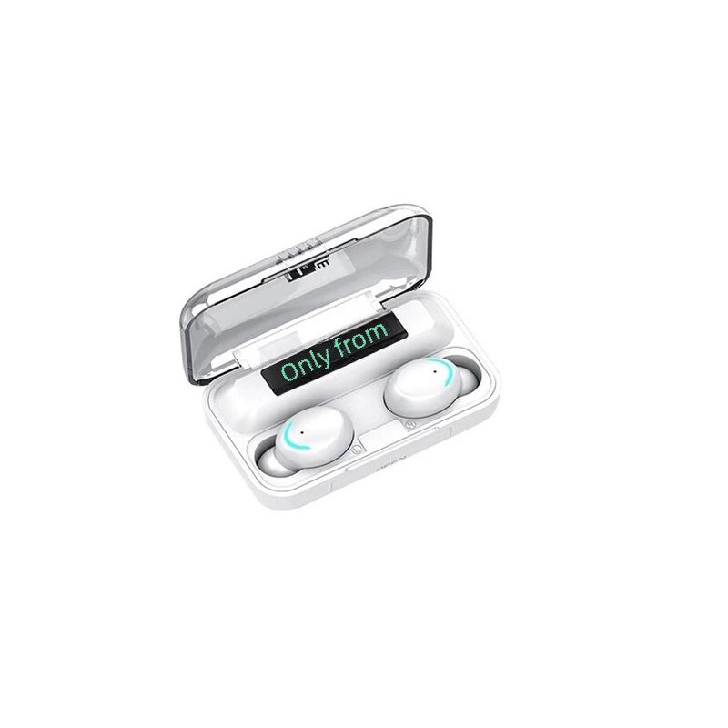 F9 — TWS-наушники Bluetooth 5.0 с индикатором заряда, автономность 4–8 часов
