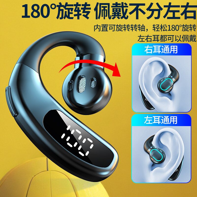 Bluetooth-гарнитура на одно ухо заушного типа, громкий звук, долгая работа, чёткая связь в авто