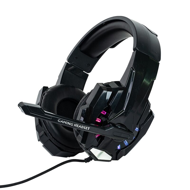 Игровая гарнитура KEY G9000 проводная, с подсветкой, микрофоном и шумоподавлением