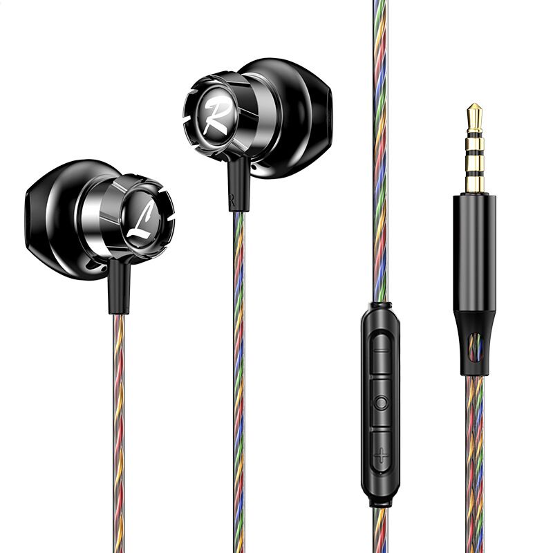Проводные наушники Yaling с микрофоном, усиленный бас, разъём 3.5 мм или USB-C, много моделей