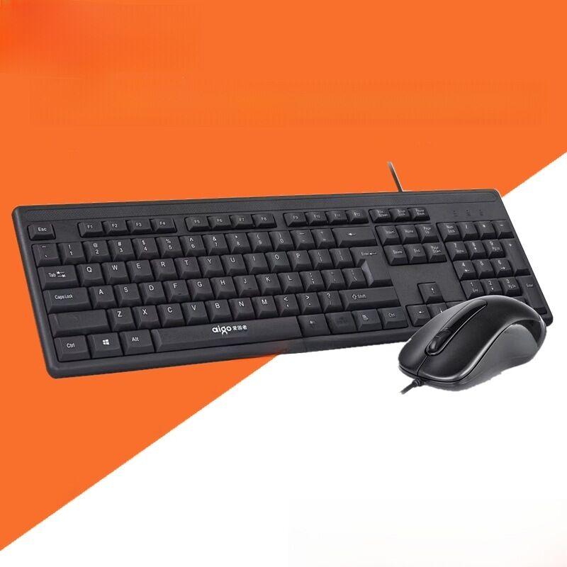 Комплект клавиатура и мышь Aigo WQ9520 проводной, USB, для офиса