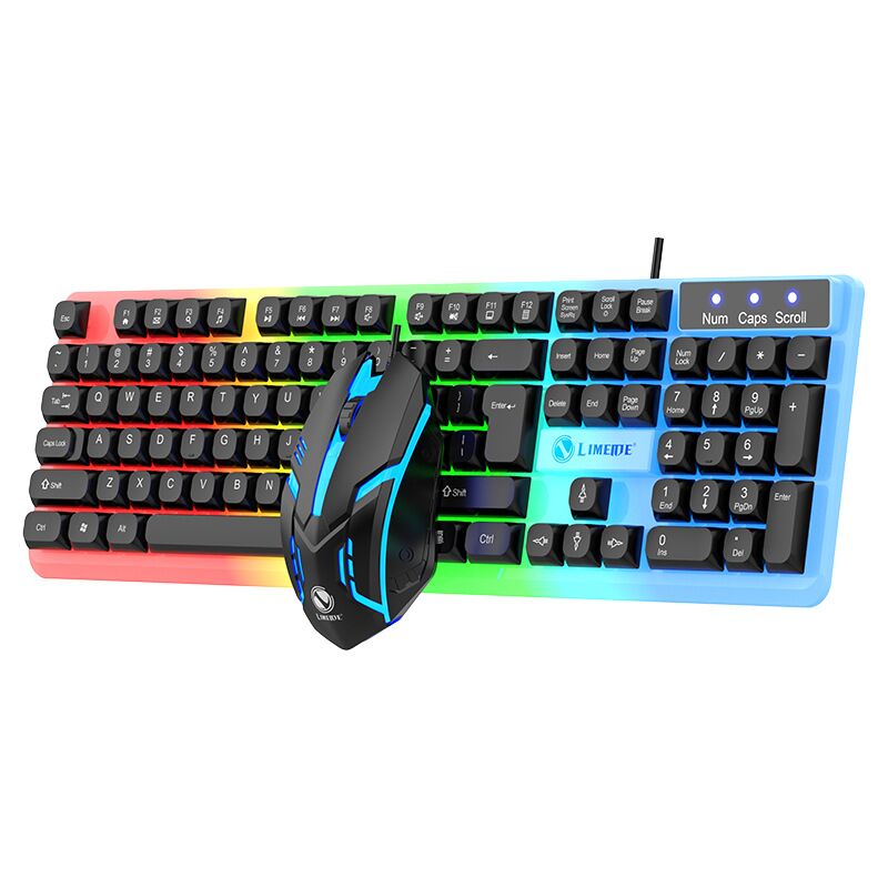 Комплект клавиатура и мышь LIMEIDE GTX350 с подсветкой, игровой, USB, механическая клавиатура