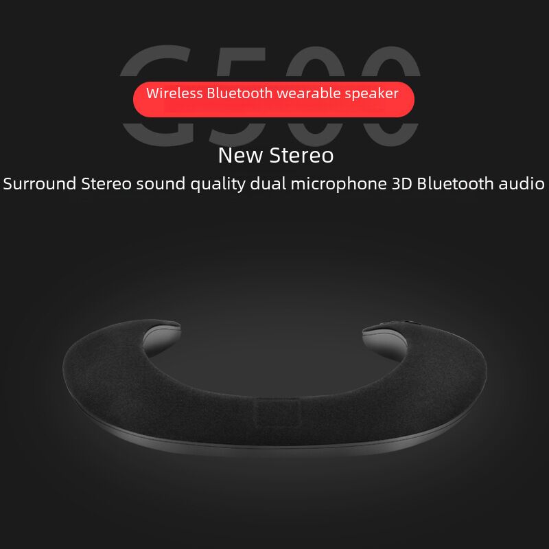 Портативная Bluetooth-колонка на шею для спорта и активного отдыха, два динамика