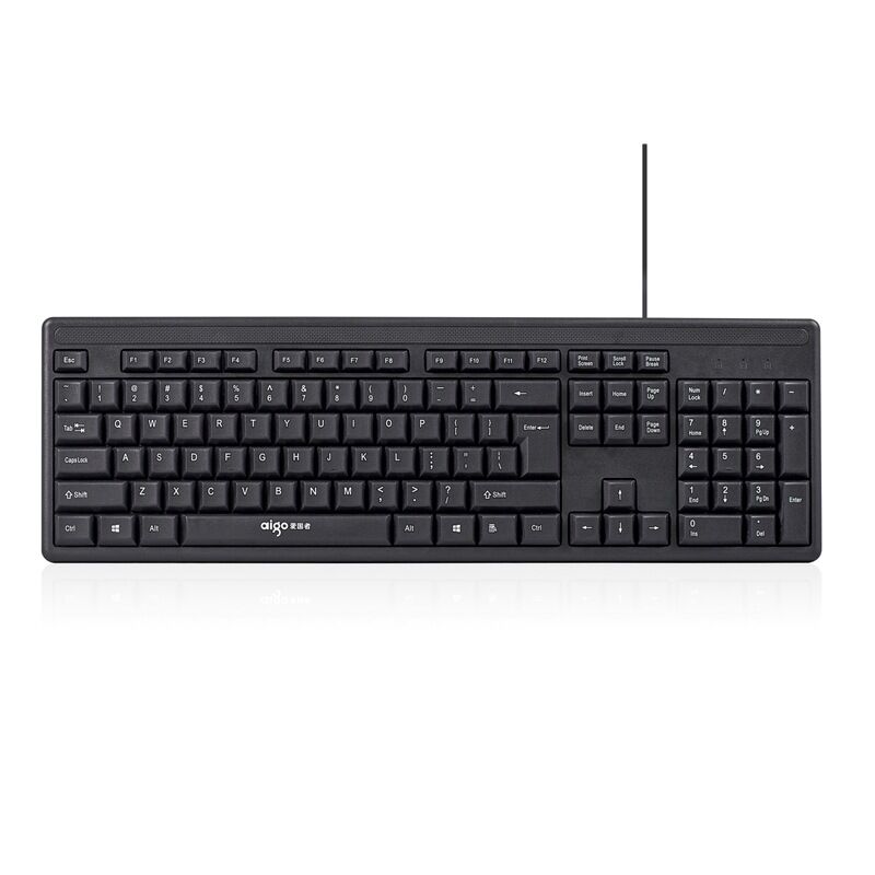 Комплект клавиатура и мышь Aigo WQ9520 проводной, USB, для офиса