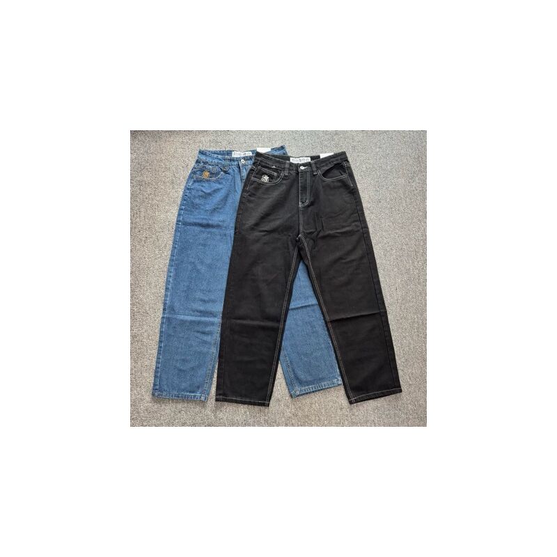 Джинсы Polar Skate Co 93 Pants мужские, прямые, широкие, хлопок, высокая посадка
