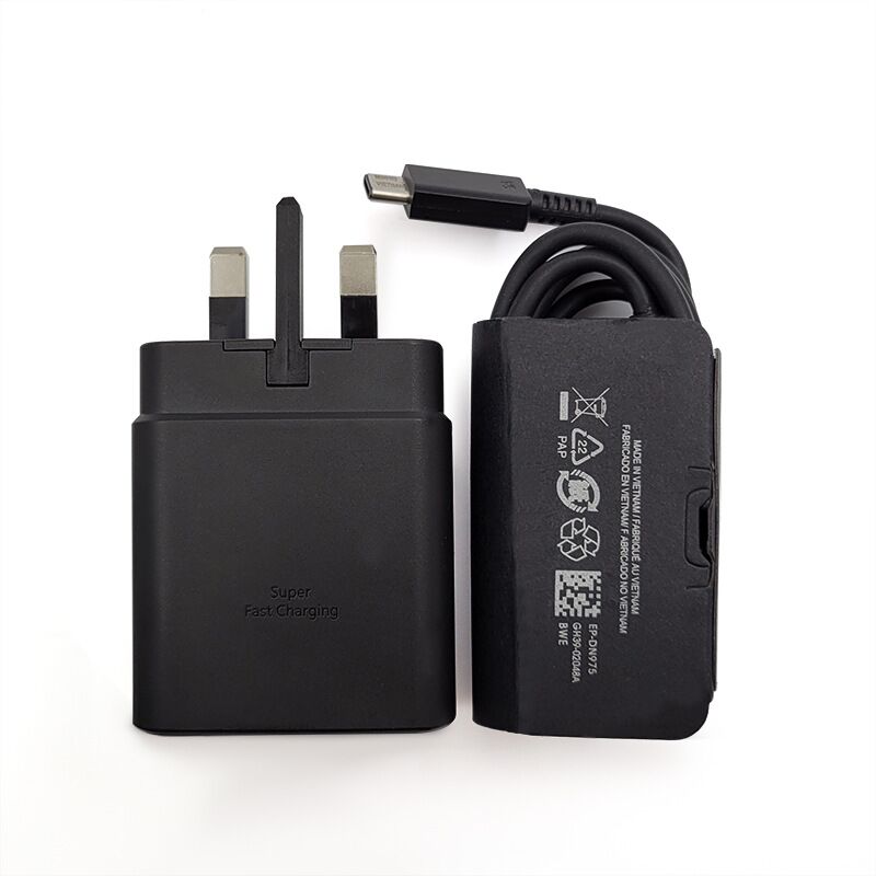 Комплект зарядного устройства wonderphon 45 Вт UK с кабелем USB-C для Samsung S23/S24