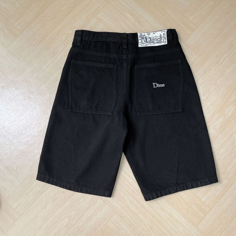 Джинсы Dime Baggy мужские прямые свободные с вышивкой, низкая посадка, хлопок