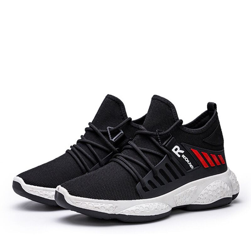 Мужские кроссовки JJ Fengshang на платформе, дышащие, чёрные и хаки, 39-44