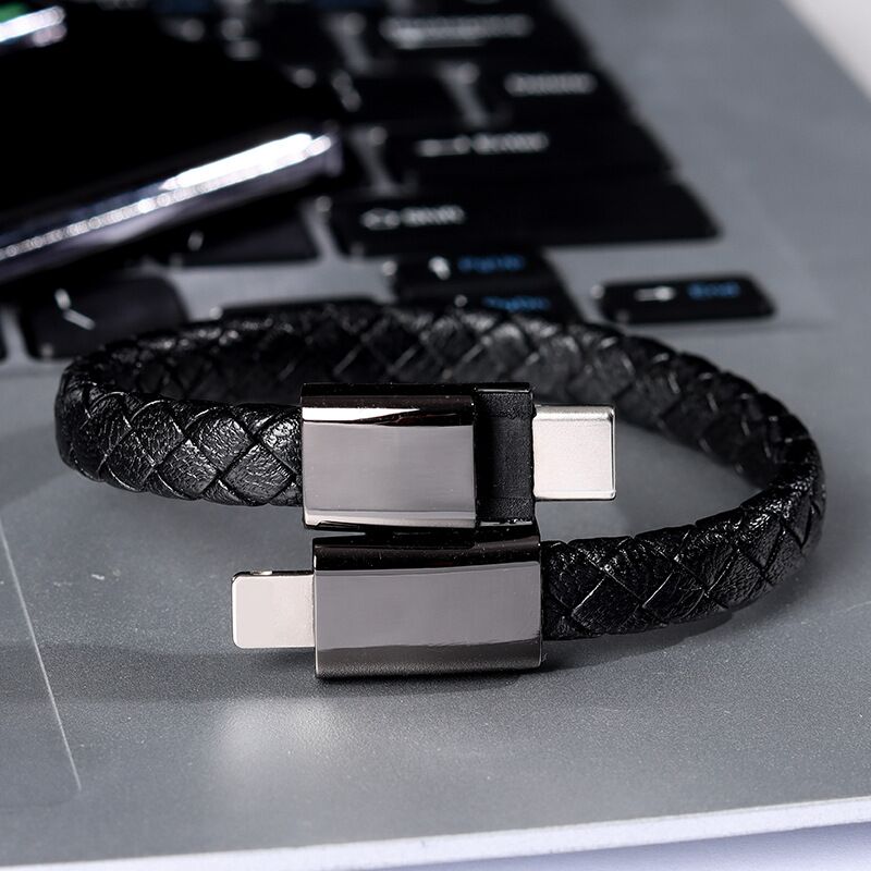 Короткий кабель-браслет DASHEN Type-C для быстрой зарядки PD, до 22,5 см