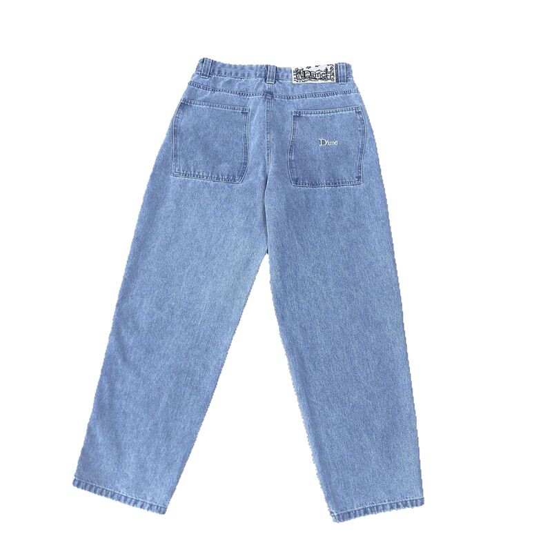 Джинсы Dime Baggy мужские прямые свободные с вышивкой, низкая посадка, хлопок