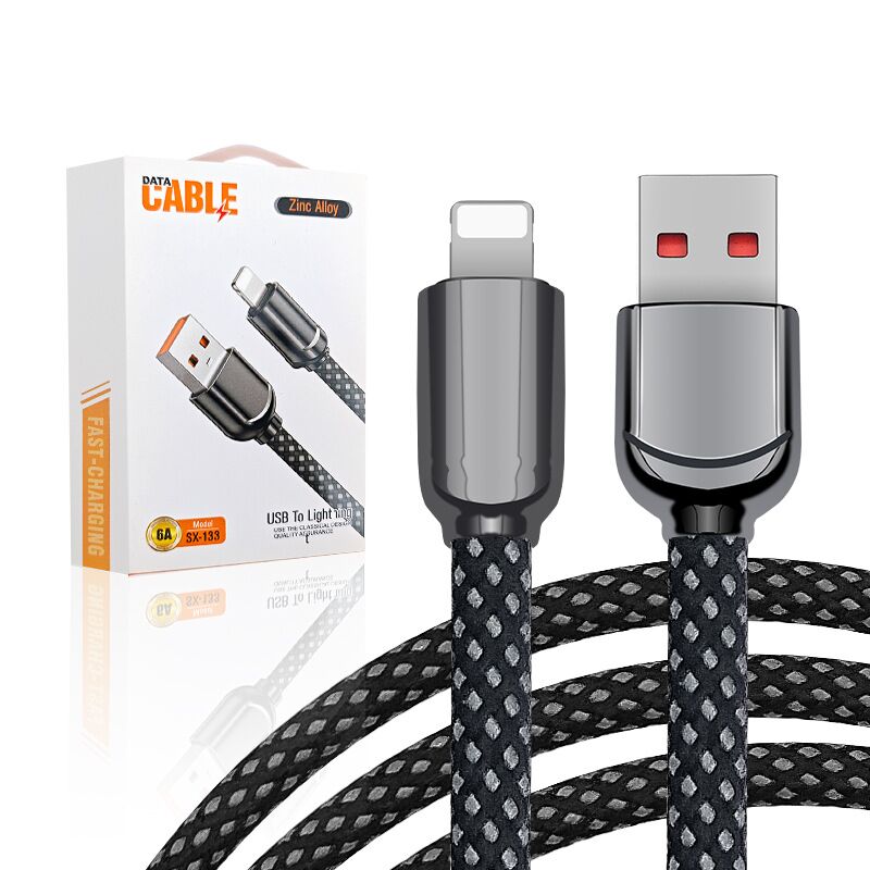 Кабель для зарядки wonderphon USB — Lightning (8-pin), 1 м, быстрая зарядка 6 А, для iPhone