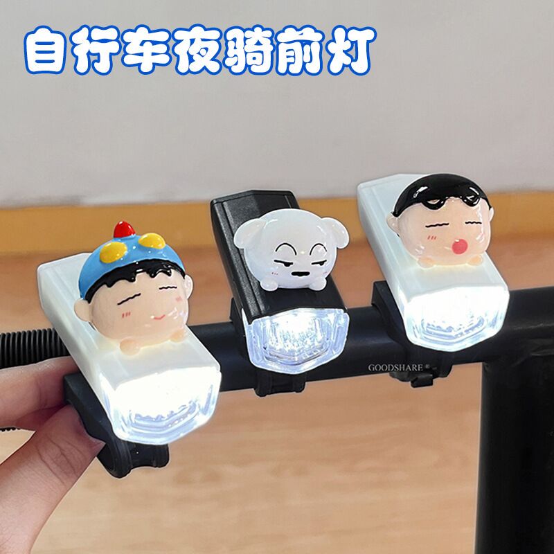 Велофара-игрушка в виде мультгероя, USB-зарядка, для детского велосипеда