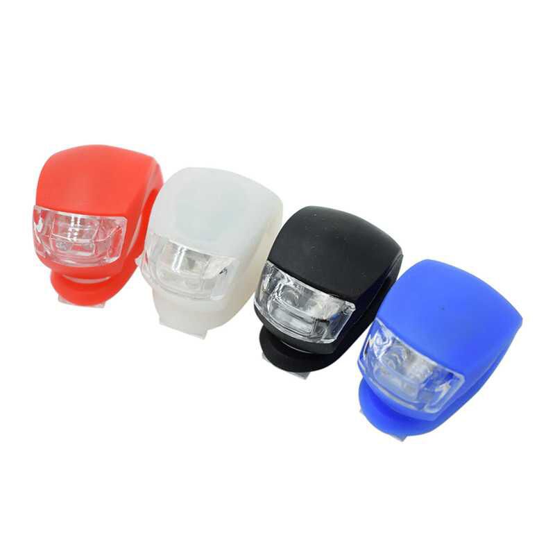 Велосипедный сигнальный фонарь-лягушка YB, силикон, LED, 2 батарейки CR2032
