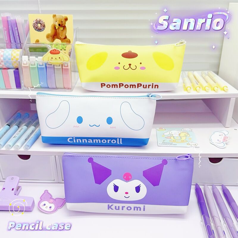 Пенал Weilai из экокожи с рисунком Sanrio, Куроми и Синнаморолл