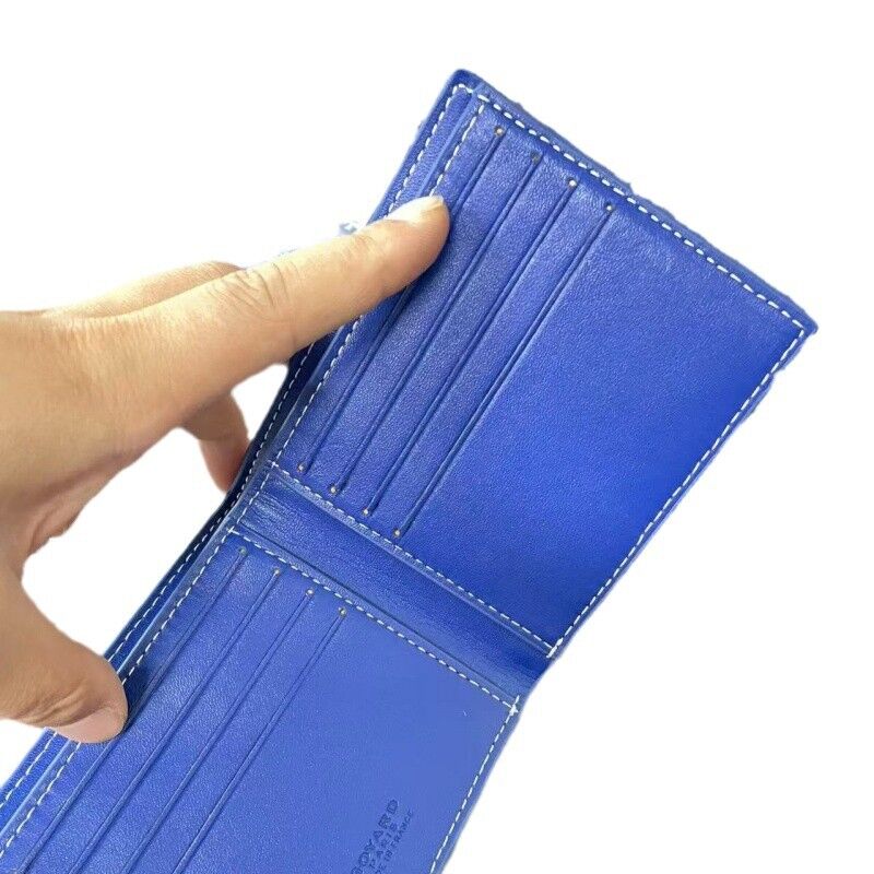 Кошелёк унисекс AXIU из парусины, двойного сложения, с монограммой