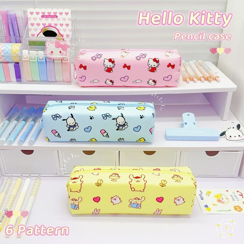 Пенал Weilai с рисунком Sanrio, Куроми и Синнаморолл, для школьниц