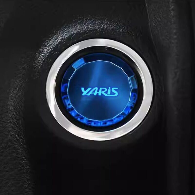 Декоративное кольцо кнопки запуска для Toyota Yaris, имитация хрусталя