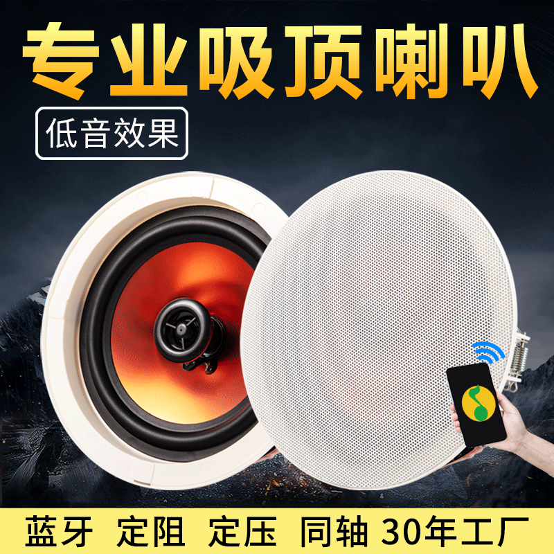 Потолочная колонка Haiqiang 628BT с усилителем и Bluetooth, коаксиальная