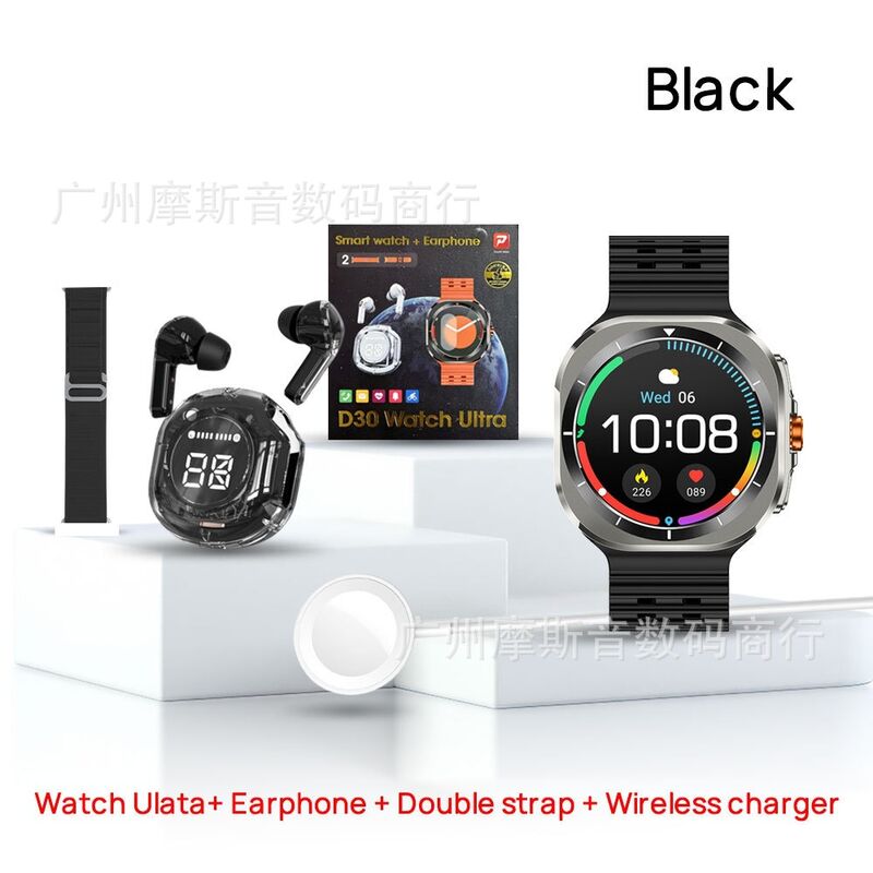 Смарт-часы D21Watch4 с Bluetooth-наушниками, пульсометром, шагомером и защитой от воды