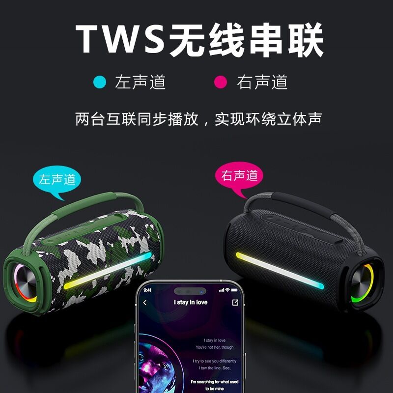 Портативная Bluetooth-колонка X5, IPX7, пылезащита, слот TF-карты, FM-радио, для улицы