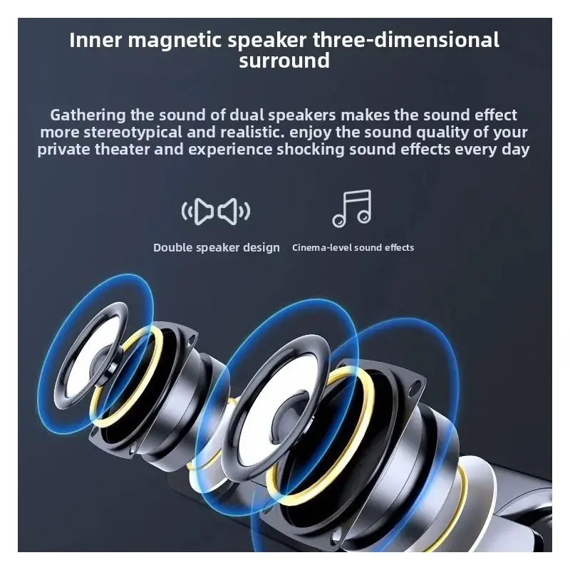 Компьютерная колонка SADA V-111, миниатюрная, USB и версии с Bluetooth, для ПК и ноутбука