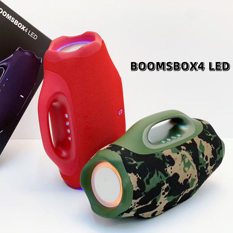Уличная Bluetooth-колонка Boombox4 LED, усиленный бас, спортивный дизайн