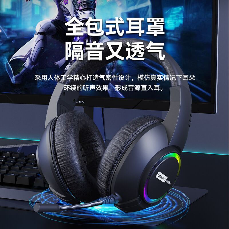 Проводная игровая гарнитура для ПК с микрофоном, USB/3,5 мм, RGB-подсветка, разные модели