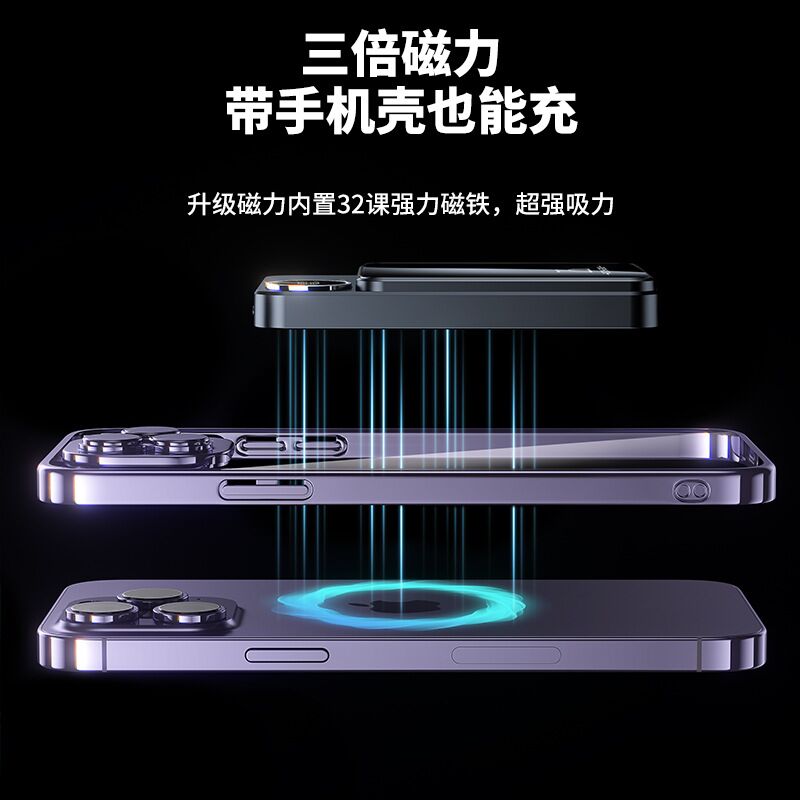 Магнитный внешний аккумулятор Power Bank MagSafe, 22,5 Вт, 5000/10000 мА·ч, беспроводная зарядка