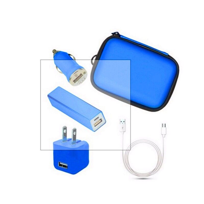 Набор 3-в-1: беспроводная мышь, повербанк, автомобильная зарядка, USB-хаб, наушники