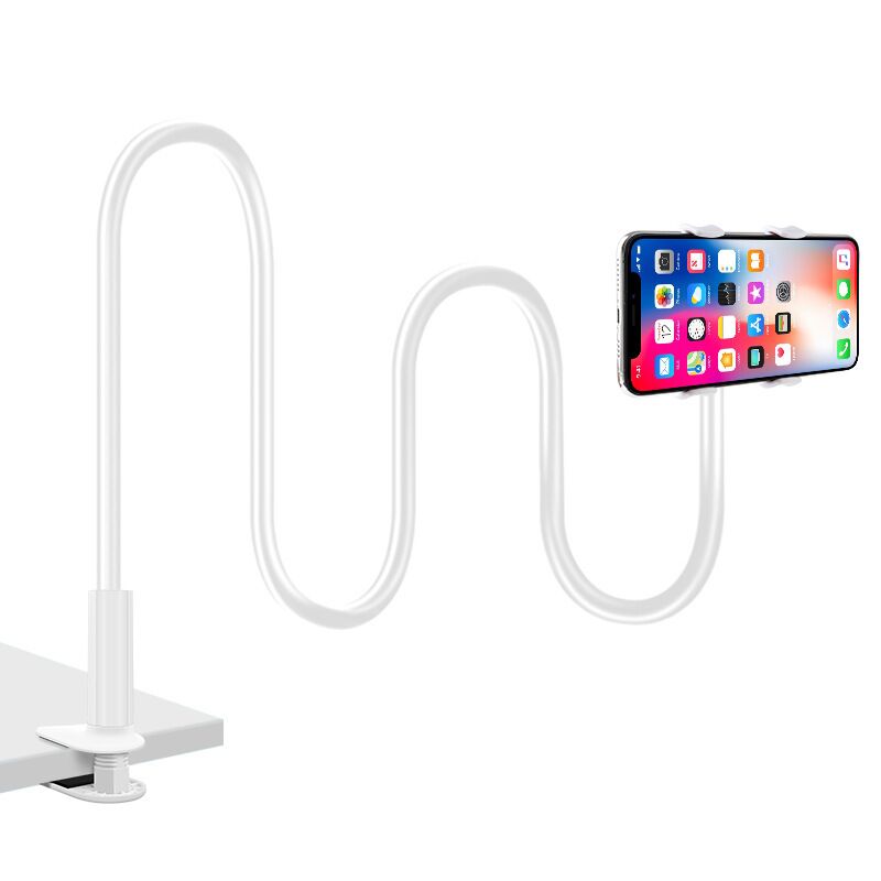Прикроватная подставка-струбцина для телефона и iPad, телескопическая, регулируемая