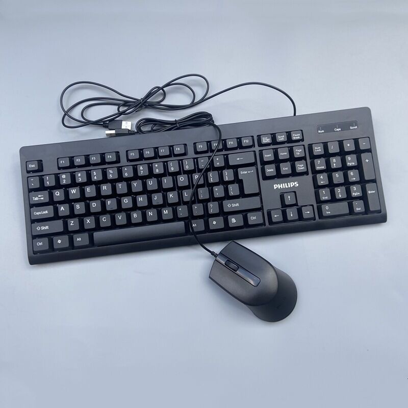 Комплект клавиатура и мышь Philips, проводные, USB, для дома и офиса