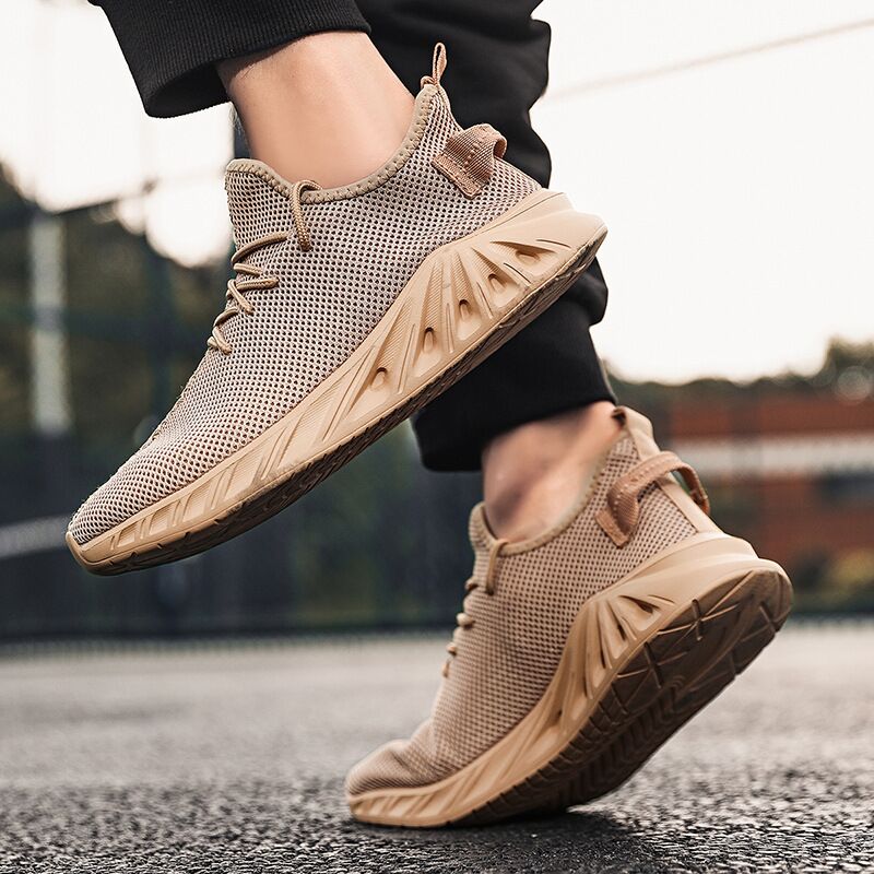 Мужские кроссовки Zuyouge из вязаной сетки (flyknit), дышащие, лёгкие