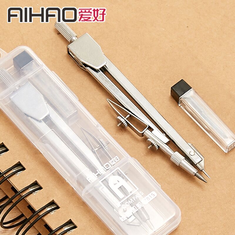 Циркуль Aihao 7815 металлический для экзаменов, большой, нержавеющая сталь