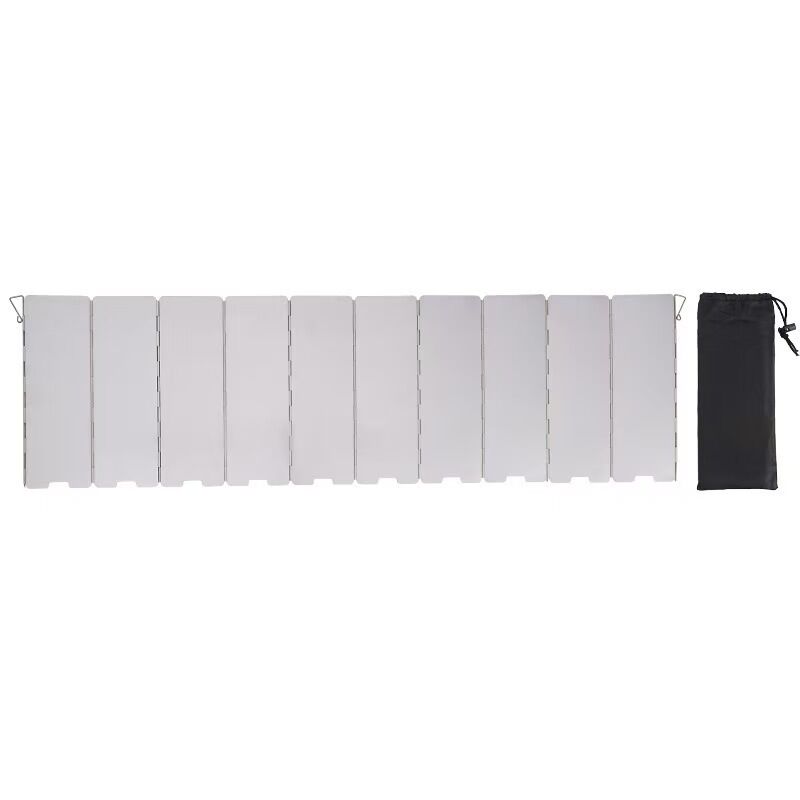 Ветрозащитный экран для туристической горелки, складной, алюминиевый сплав