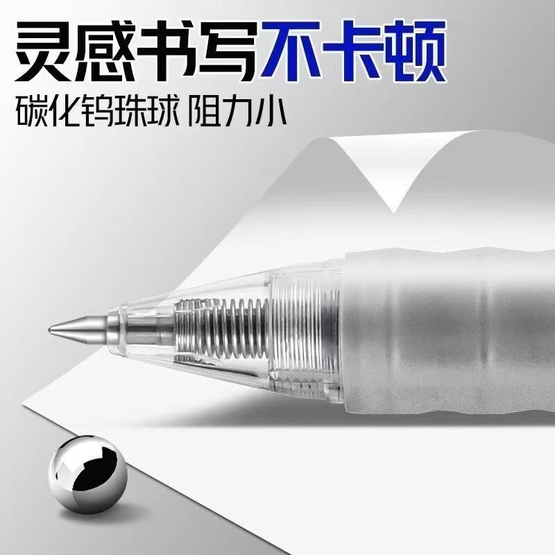 Гелевая ручка Aihao GP270 нажимная, наконечник 0,5 мм, для школы и офиса