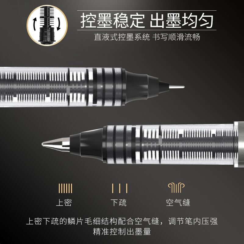 Ручка-роллер Baixue PVR-155/166, чернила прямого налива, 0,5 мм, для офиса и экзаменов