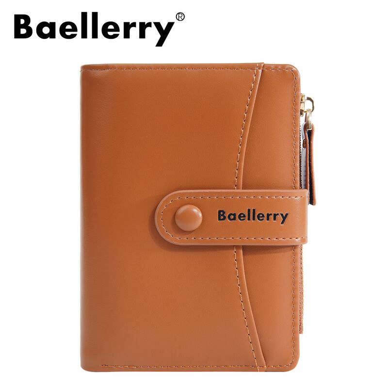 Женский короткий кошелёк-картхолдер Baellerry из вощёной искусственной кожи