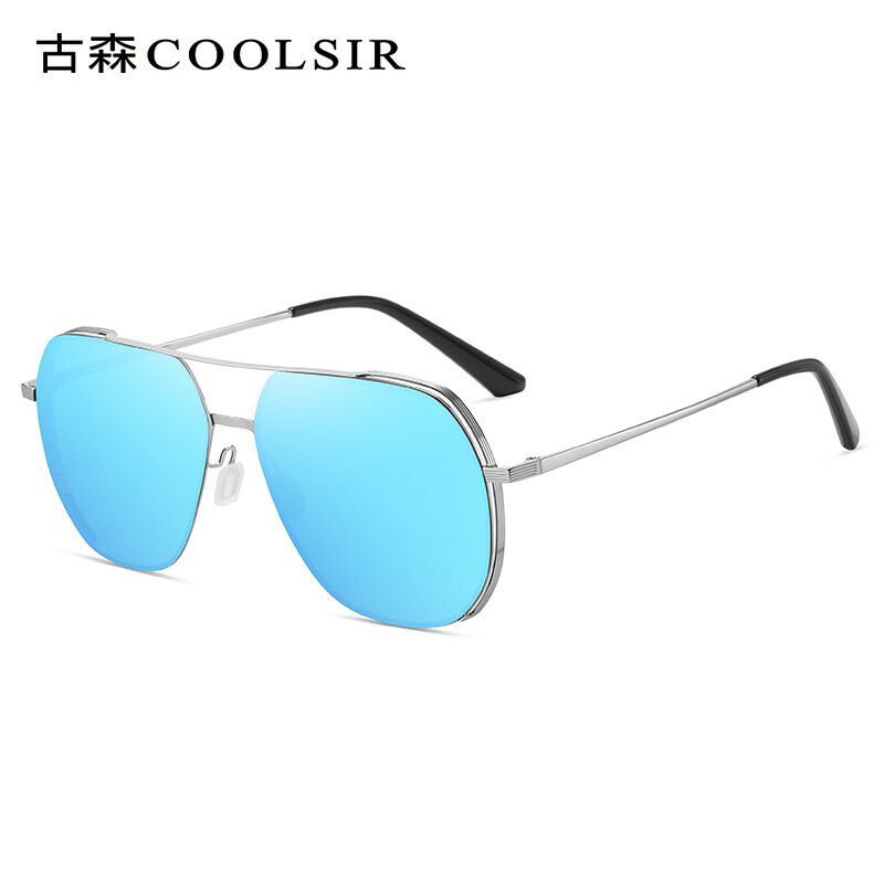 Поляризационные солнцезащитные очки COOLSIR 7021 мужские, нейлоновые линзы, металл