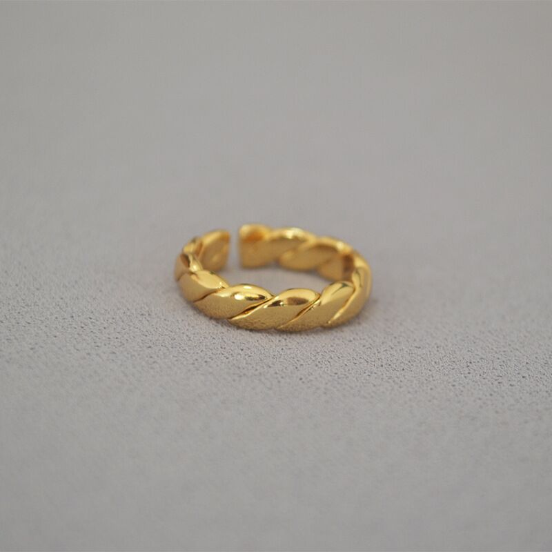 Кольцо mia sophia jewelry витое, разъёмное, безразмерное, позолота