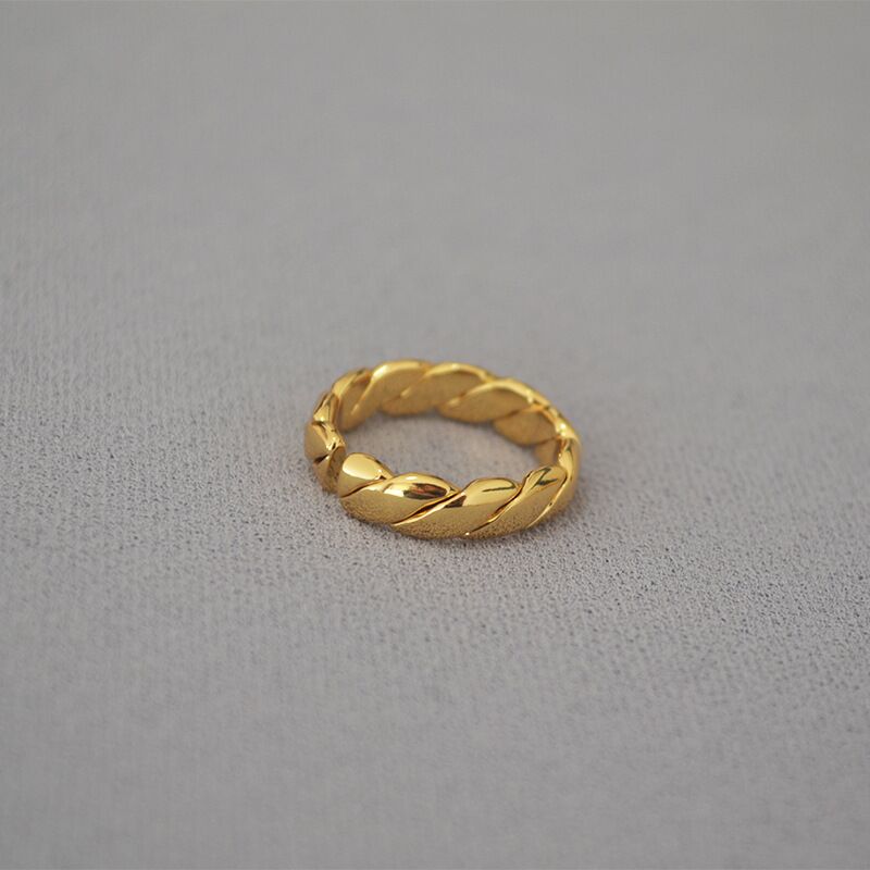 Кольцо mia sophia jewelry витое, разъёмное, безразмерное, позолота