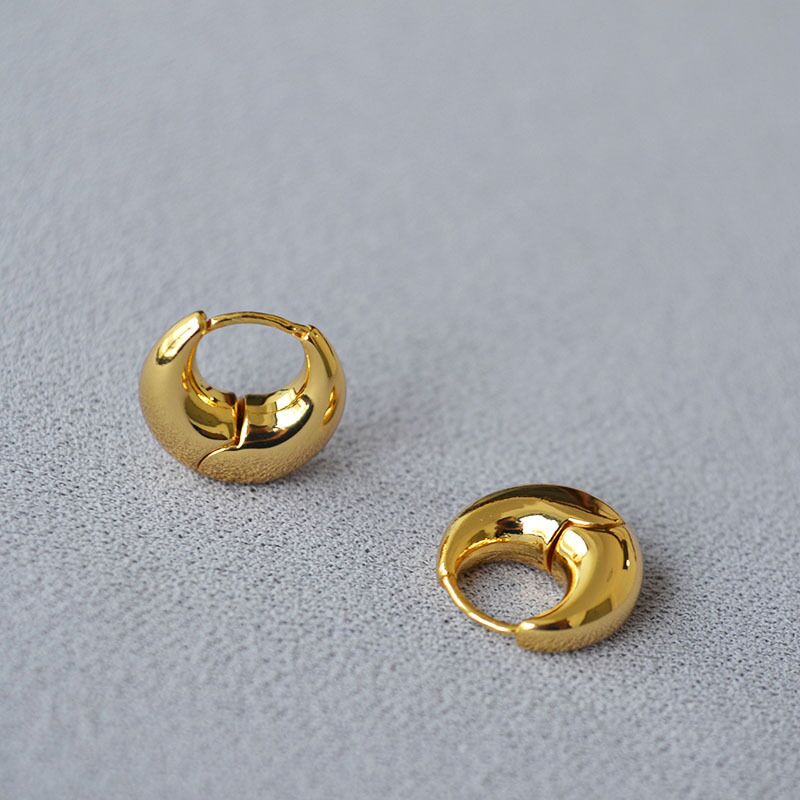 Серьги-клипсы miya sophia jewelry, латунь с позолотой, минималистичный французский стиль