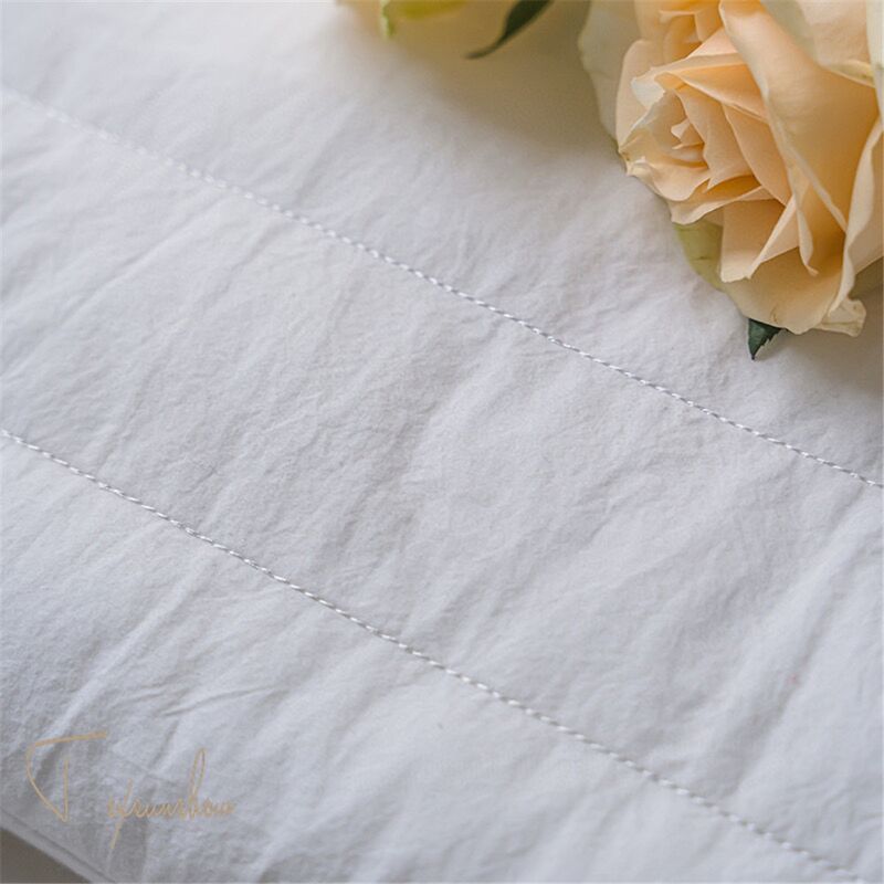 Подушка MM Bedding с наполнителем из микрофибры, для шеи, хлопковая наволочка