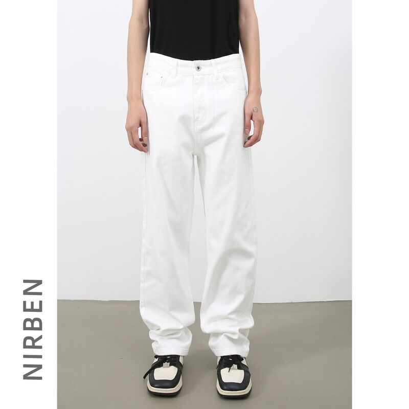 nirben — мужские джинсы свободного кроя, корейский стиль, деним, 7 цветов