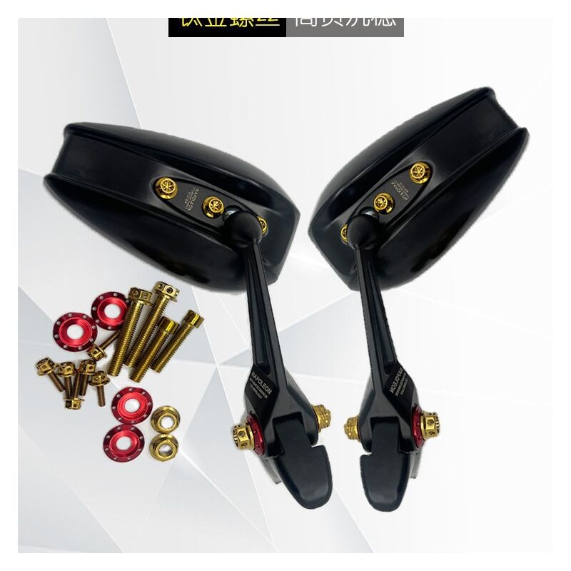 Декоративные винты «жжёный титан» для зеркал и крепежа мотоцикла, сталь 304, синий/золотой